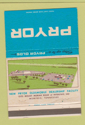 Matchbook Cover - Pryor Oldsmobile Memphis TN  40 Strike