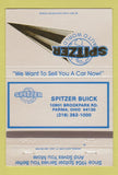 Matchbook Cover - Spitzer Buick Parma OH 40 Strike