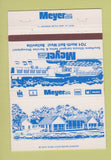 Matchbook Cover - Meyer Oldsmobile GMC Belleville IL Harvester Isuzu  40 Strike