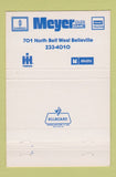 Matchbook Cover - Meyer Oldsmobile GMC Belleville IL Harvester Isuzu  40 Strike