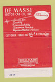 Matchbook Cover - DeMassi Pontiac Cadillac Lyndhurst NJ  40 Strike