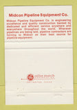 Matchbook Cover - Midcon Pipeline Equipment Houston TX 40 Strike