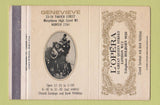 Matchbook Cover - L'Opera London UK England 40 Strike
