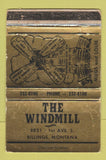 Matchbook Cover - Windmill Billings MT WORN 40 Strike