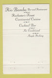 Matchbook Cover - Rio Bamba Rochester NY 40 Strike