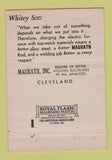 Matchbook Cover - Maurath Welding Electrodes Cleveland OH WEAR 40 Strike