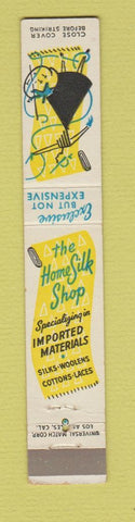 Matchbook Cover - Home Silk Shop Los Angeles CA San Diego 10 Strike