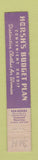 Matchbook Cover - Hersh's Women's Clothes San Francisco CA 10 Strike