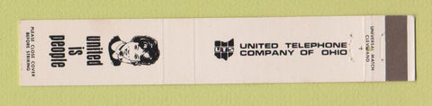 Matchbook Cover - United Telephone Company Ohio OH 10 Strike