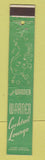 Matchbook Cover - Warner Cocktail Lounge Hotel  Warren OH 10 Strike
