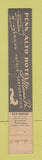 Matchbook Cover - Mayfair Room Penn Alto Hotel 10 Strike