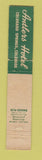 Matchbook Cover - Antlers Hotel Colorado Springs Little Room WEAR 10 Strike