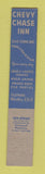 Matchbook Cover - Chevy Chase Inn Washington DC WEAR 10 Strike