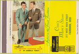 Matchbook Cover - Cox's Men's Store Fairborn OH suits 40 Strike