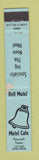 Matchbook Cover - Motel Cafe Pearsall TX WORN 10 Strike