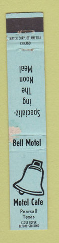 Matchbook Cover - Motel Cafe Pearsall TX WORN 10 Strike