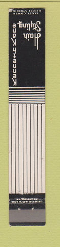 Matchbook Cover - Kenneth Kane Hair Salon Long Beach CA 10 Strike