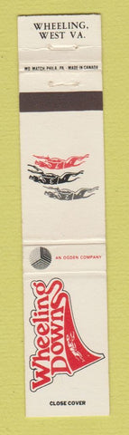 Matchbook Cover - Wheeling Downs Wheeling WV 12 Strike