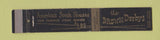 Matchbook Cover - Brown Derbys Restaurants Akron Cleveland OH 10 Strike