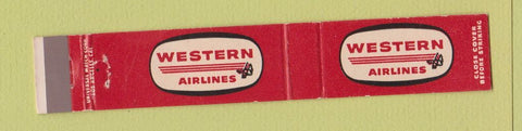 Matchbook Cover - Western Airlines 10 Strike