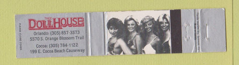 Matchbook Cover - Doll House Strip Club Cocoa Beach? FL girlie WEAR 12 Strike