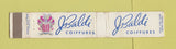 Matchbook Cover - J Baldi Salon Miami Beach FL WORN 10 Strike
