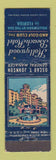 Matchbook Cover - Hollywood Beach Hotel FL Midget