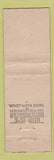 Matchbook Cover - Hollywood Beach Hotel FL Midget