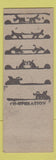 Matchbook Cover - Thoe's Lounge Villa Platte LA Hillbilly