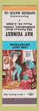 Matchbook Cover - Ray Yeingst Superior Match Harrisburg PA Hillbilly