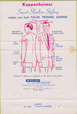 Matchbook Cover - Kuppenheimer Clothes suits Devin Klein 40 Strike