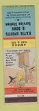 Matchbook Cover - Katie Spotts Amoco oil gas Mount Pleasant Mills PA Hillbilly