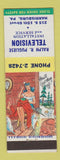 Matchbook Cover - Ralph Pugliese TV Harrisburg PA Hillbilly