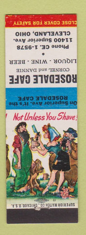 Matchbook Cover - Rosedale Cafe Cleveland OH Hillbilly