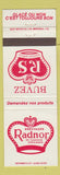 Matchbook Cover - Buves Radnor
