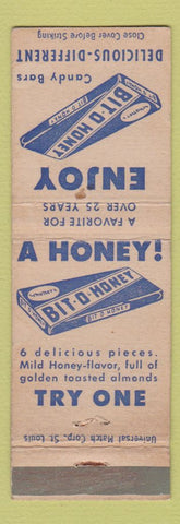 Matchbook Cover - Bit O Honey Candy Bars WEAR