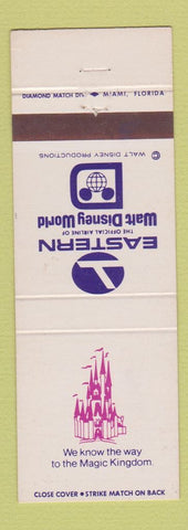 Matchbook Cover - Eastern Airlines Walt Disney World Orlando FL