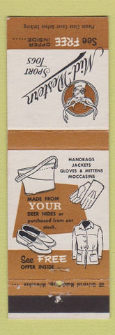 Matchbook Cover - Mid Western Sport Togs Clothes Berlin WI