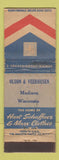 Matchbook Cover - Hart Schaffner Marx Men's Clothes Madison WI WORN