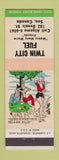Matchbook Cover - Twin City Fuel oil gas Sault Ste Marie ON hillbilly