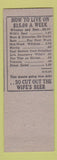 Matchbook Cover - H&H Wine Cellar Lansing MI hillbilly