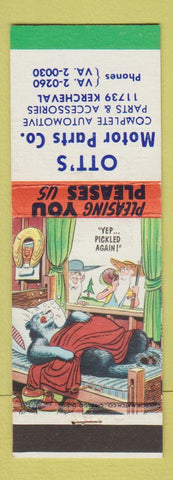 Matchbook Cover - Ott's Motor Parts hillbilly Detroit MI
