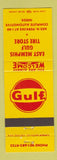 Matchbook Cover - Gulf oil gas East Memphis TN