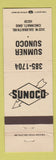 Matchbook Cover - Sunoco oil gas Sumner Cincinnati OH WEAR
