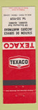 Matchbook Cover - Texaco oil gas Quebec QC Jacques Martineau