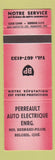 Matchbook Cover - BP oil gas Perreault Beloeil QC