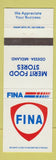 Matchbook Cover - Fina oil gas Odessa Midland TX Merit Food Stores