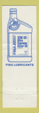 Matchbook Cover - Fina oil gas Odessa Midland TX Merit Food Stores