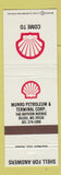 Matchbook Cover - Shell oil gas Munro Petroleum Biloxi MS