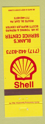 Matchbook Cover - Shell oil gas Blank's Gap PA